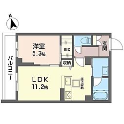 KOB10 1LDKの間取図画像