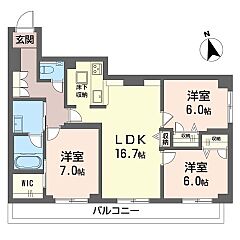 物件の間取り