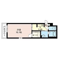 Flat・K 1Kの間取図画像
