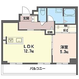 ミレナリオ21 1LDKの間取図画像