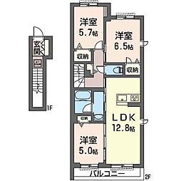 間取図画像 3LDK