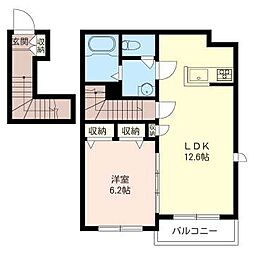 吉祥庵 1LDKの間取図画像