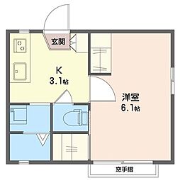 ジュネス吉祥寺 1Kの間取図画像