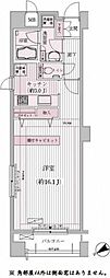 マストライフ馬車道 1Kの間取図画像