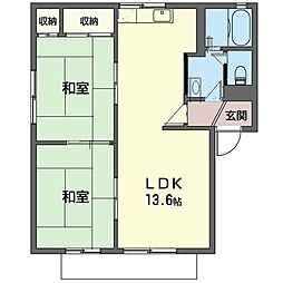 ファミールコスモ 2LDKの間取図画像