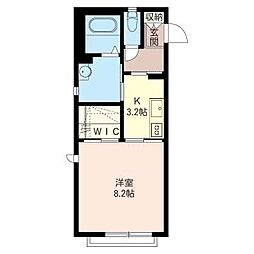 メゾン・ポンユー 1Kの間取図画像