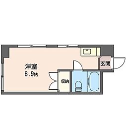 セントラル平沼橋 1Kの間取図画像