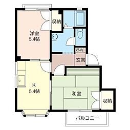 トップハイツ 2Kの間取図画像