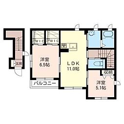 間取図画像 2LDK