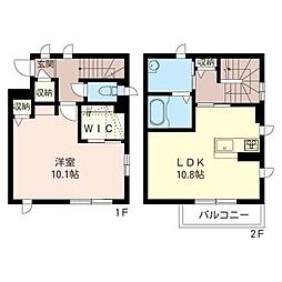 サンスタレ 1LDKの間取図画像