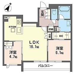オーパス271 2LDKの間取図画像