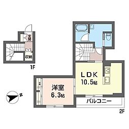 間取図画像 1LDK