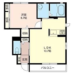 間取図画像 1LDK