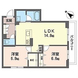 間取図画像 2LDK