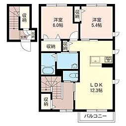 間取図画像 2LDK