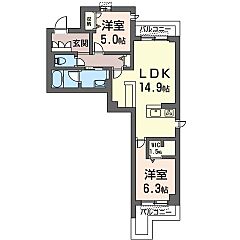 物件の間取り
