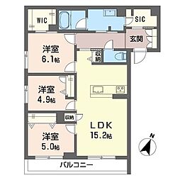 間取図画像 3LDK