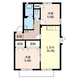 間取図画像 2LDK