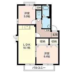 間取図画像 2LDK