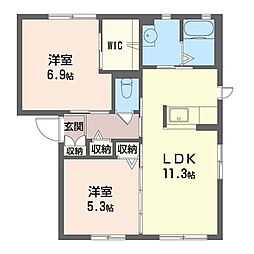 間取図画像 2LDK