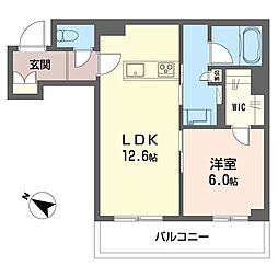 ジョイアスガード浦和美園 00302 3階1LDKの間取り