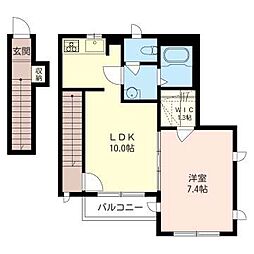 グラシア下北沢 1LDKの間取図画像