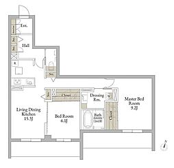 Relafort中野富士見町 2LDKの間取図画像