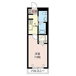 S.court 1Kの間取図画像