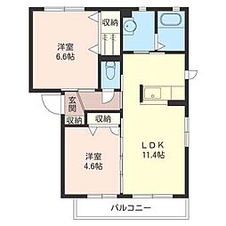 間取図画像 2LDK