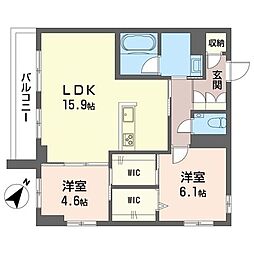間取図画像 2LDK
