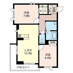 間取図画像 2LDK