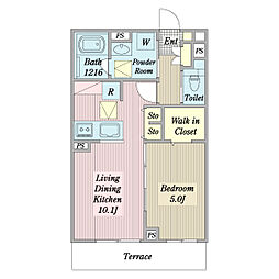 間取図画像 1LDK