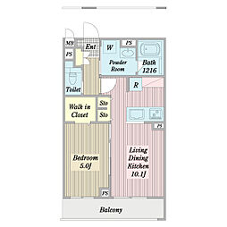 間取図画像 1LDK