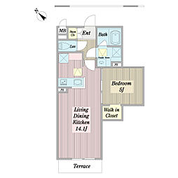 間取図画像 1LDK