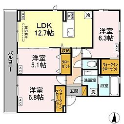 間取図画像 3LDK