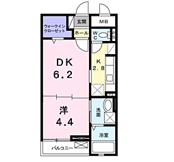 間取図画像 1DK