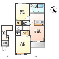 物件の間取り