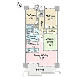 間取図画像 3LDK