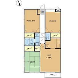 エトピリカおゆみ野 3LDKの間取図画像