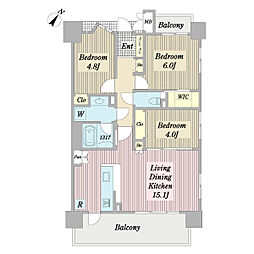 間取図画像 3LDK