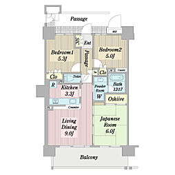 間取図画像 3LDK
