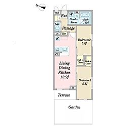間取図画像 2LDK