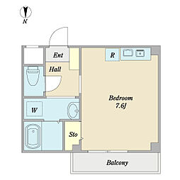 ときわぎ新都心 ワンルームの間取図画像