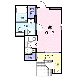 コンフォートレジデンス ワンルームの間取図画像