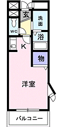 アーバンスクエア ワンルームの間取図画像