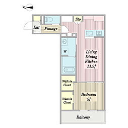 間取図画像 1LDK