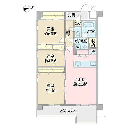 5階部分角部屋...