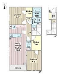 間取図画像 2LDK