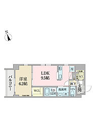 GlantzAvenue立川錦町 1LDKの間取図画像