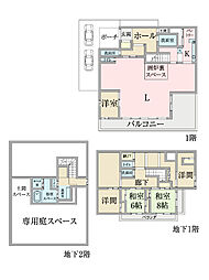 青梅市日向和田二丁目戸建 4SLDKの間取り